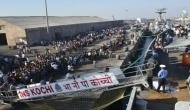 Gujarat: Naval warships at Porbandar draw large crowds