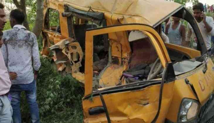 MP bus and school van accident