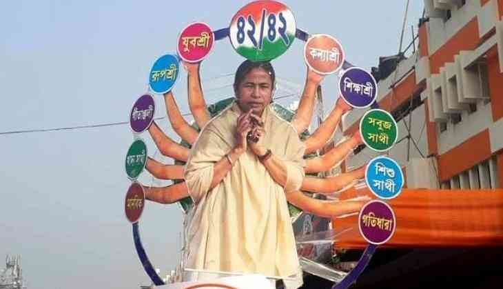 Mamata Banerjee as Goddess Durga
