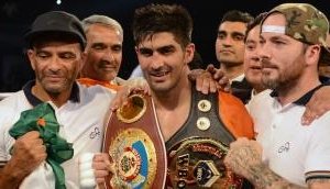 Victorious debut for Vijender Singh in USA