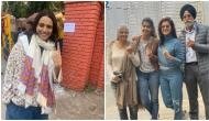 Swara Bhaskar, Taapsee Pannu cast their vote in Delhi Assembly polls