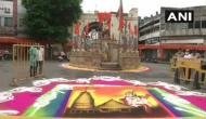 Nagpur: RSS headquarters decked with rangolis on 'bhoomi pujan' day