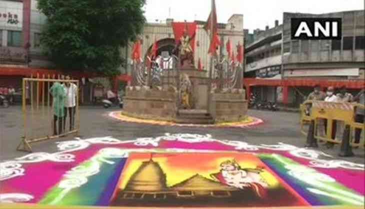 RSS headquarters decked with rangolis