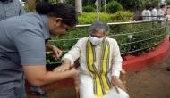 Woman security official ties Rakhi, celebrates Rakshabandhan with Railway Minister Ashwini Vaishnaw