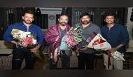 Salman Khan, Kamal Haasan meet Chiranjeevi at his residence