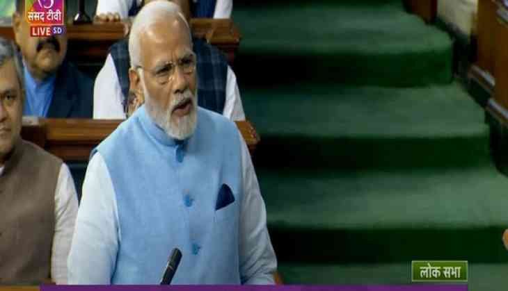 PM Modi in Lok Sabha