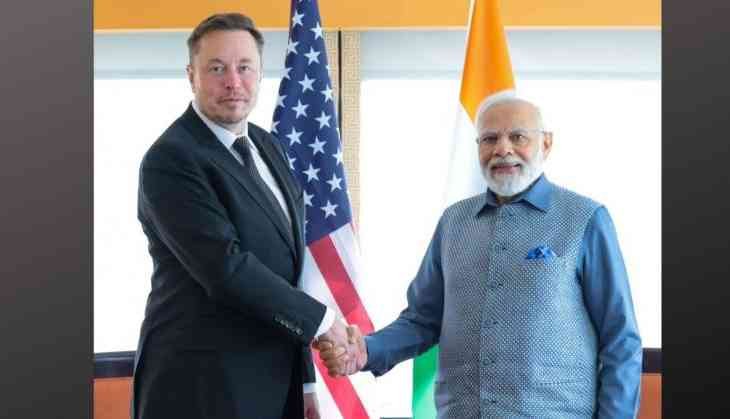 Elon Musk meets PM Modi in New York