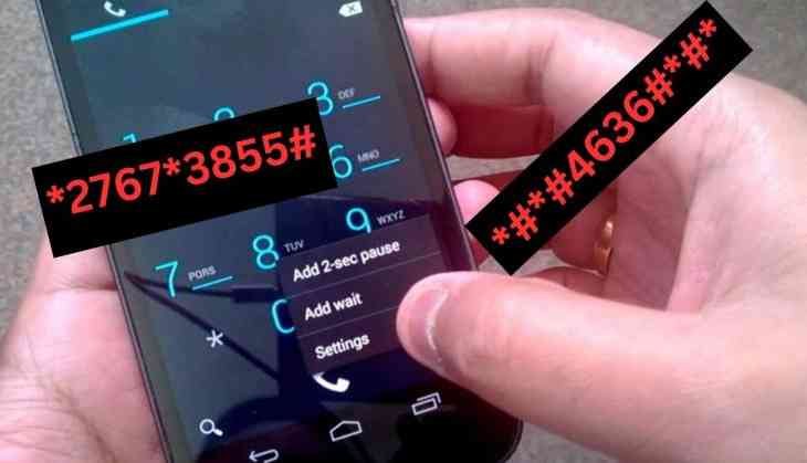 Android phone secret codes