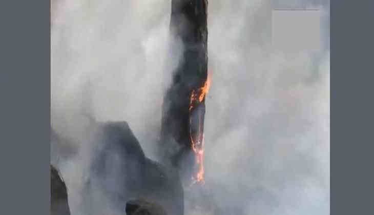 Forest fire incident at Rajouri Forest division