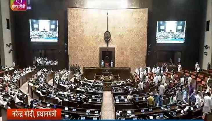 Opposition MPs of INDIA bloc stages walkout from Rajya Sabha