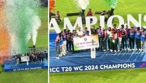 Wankhede Stadium: BCCI office bearers present India team with Rs 125 crore cheque 