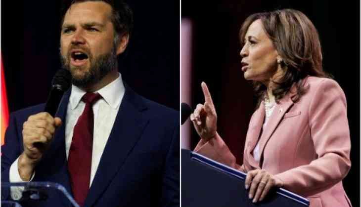 Kamala Harris criticises JD Vance's abortion stance