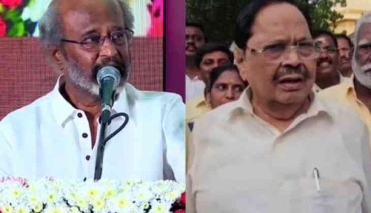 Veteran actor Rajinikanth and Tamil Nadu minister Durai Murugan