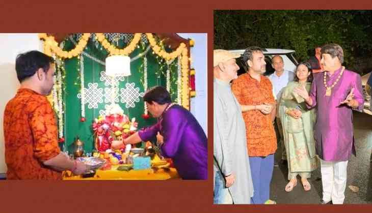 Manoj Tiwari visits Pankaj Tripathi's Mumbai home