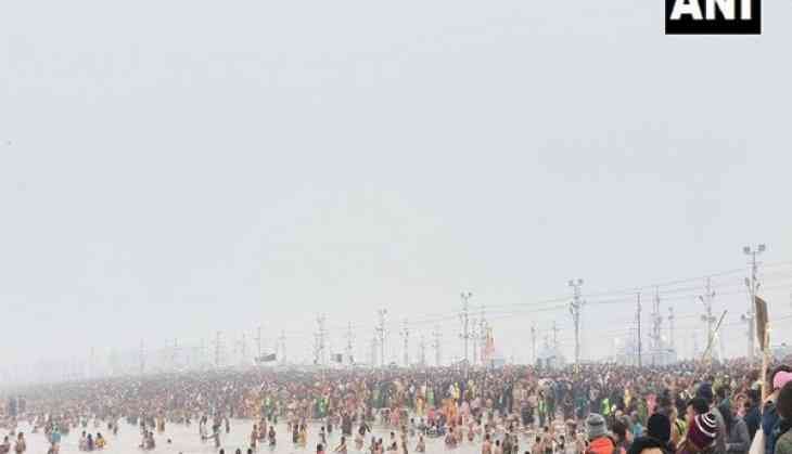 Devotees gather to take holy dip at Sangam